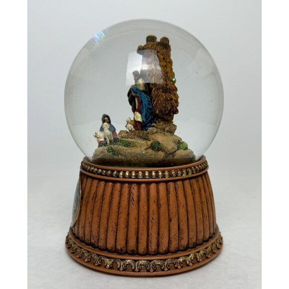 Roman Glitterdome Nativity Scene Musical Snow Globe 6" Tune: O Holy Night 2011 - Picture 5 of 14